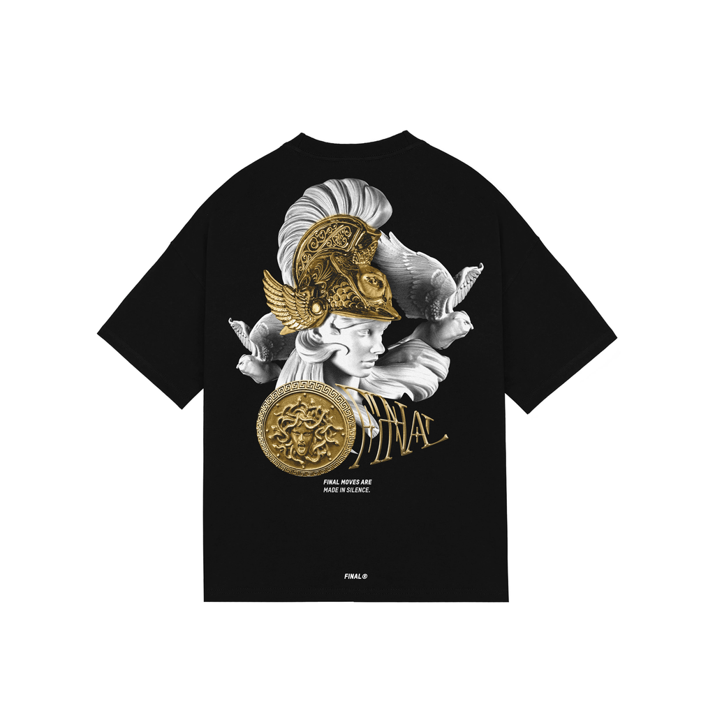 Gold Medusa T-Shirt Black