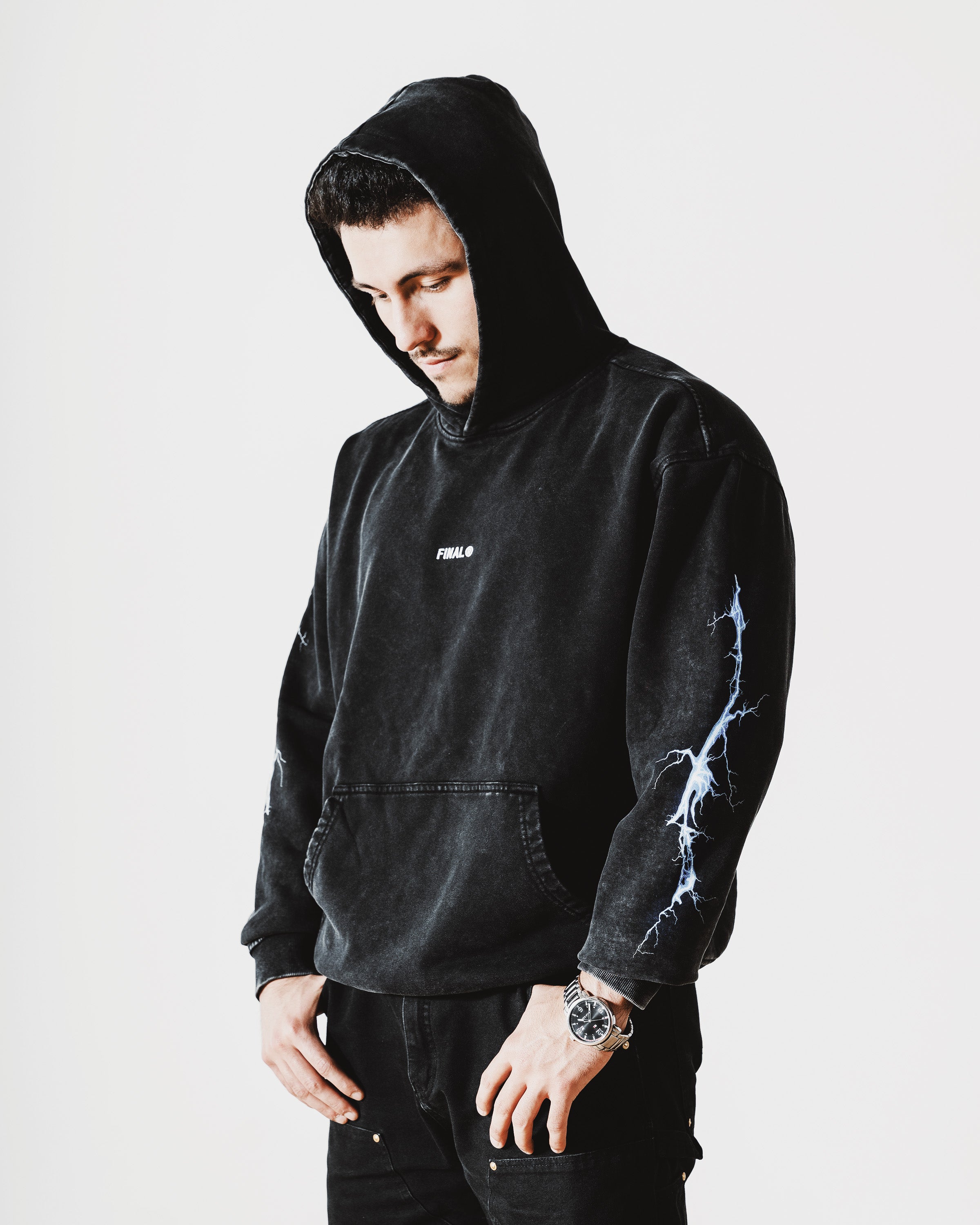 Lightning Faded Hoodie