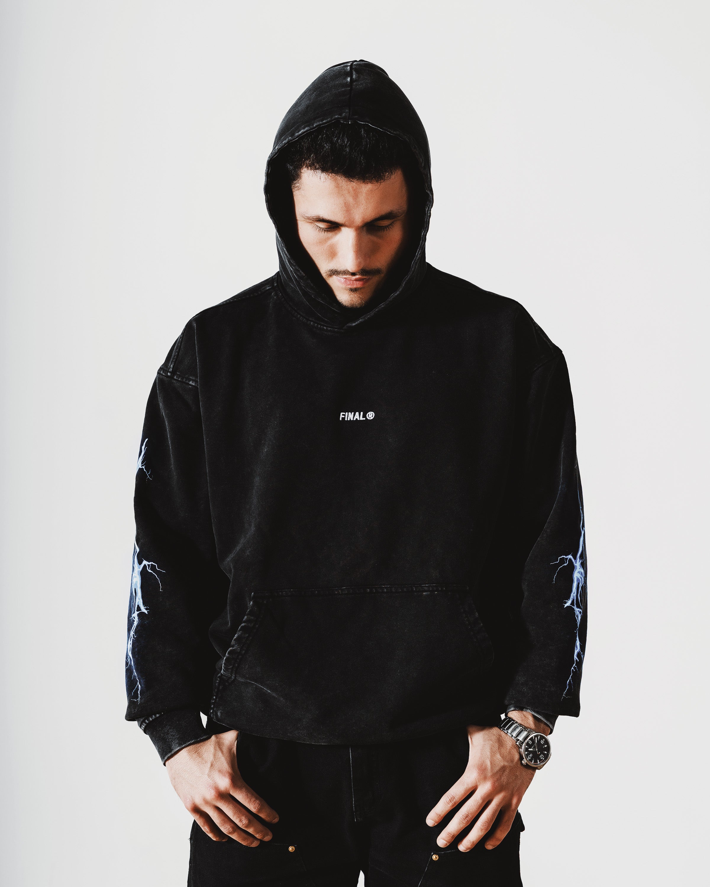 Lightning Faded Hoodie