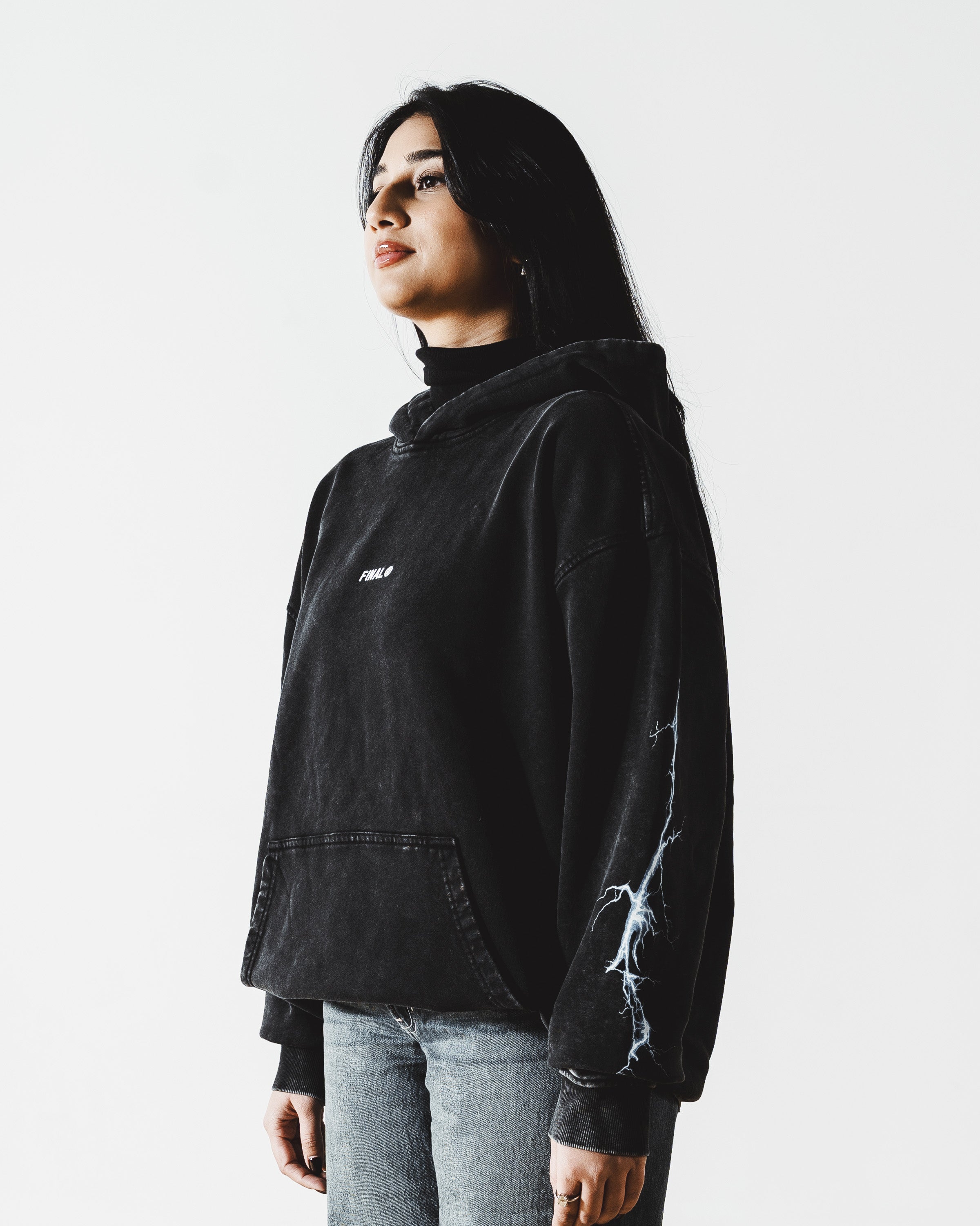 Lightning Faded Hoodie